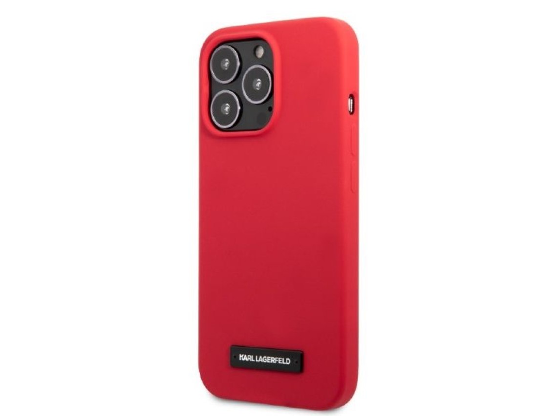 Karl Lagerfeld KLHCP13LSLMP1R iPhone 13 Pro / 13 6.1" hardcase red/red Silicone Plaque