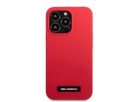 Karl Lagerfeld KLHCP13LSLMP1R iPhone 13 Pro / 13 6.1" hardcase red/red Silicone Plaque Karl Lagerfeld KLHCP13LSLMP1R iPhone 13 Pro / 13 6.1" hardcase red/red Silicone Plaque