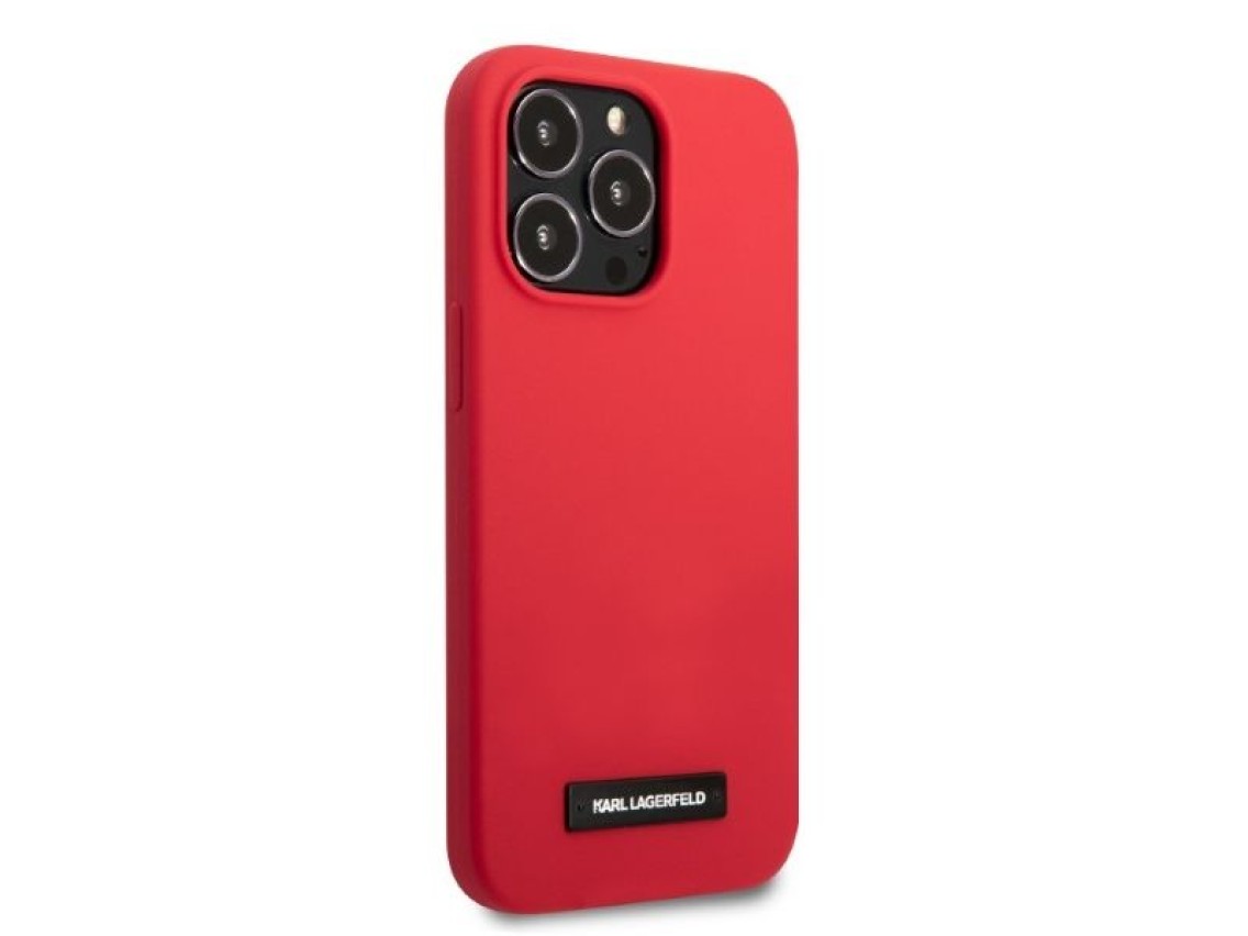 Karl Lagerfeld KLHCP13LSLMP1R iPhone 13 Pro / 13 6.1" hardcase red/red Silicone Plaque