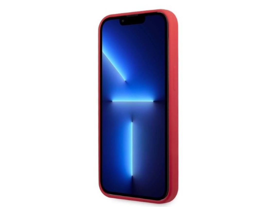 Karl Lagerfeld KLHCP13LSLMP1R iPhone 13 Pro / 13 6.1" hardcase red/red Silicone Plaque