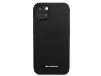 Karl Lagerfeld Silicone Plaque Case for iPhone 13 mini - Black