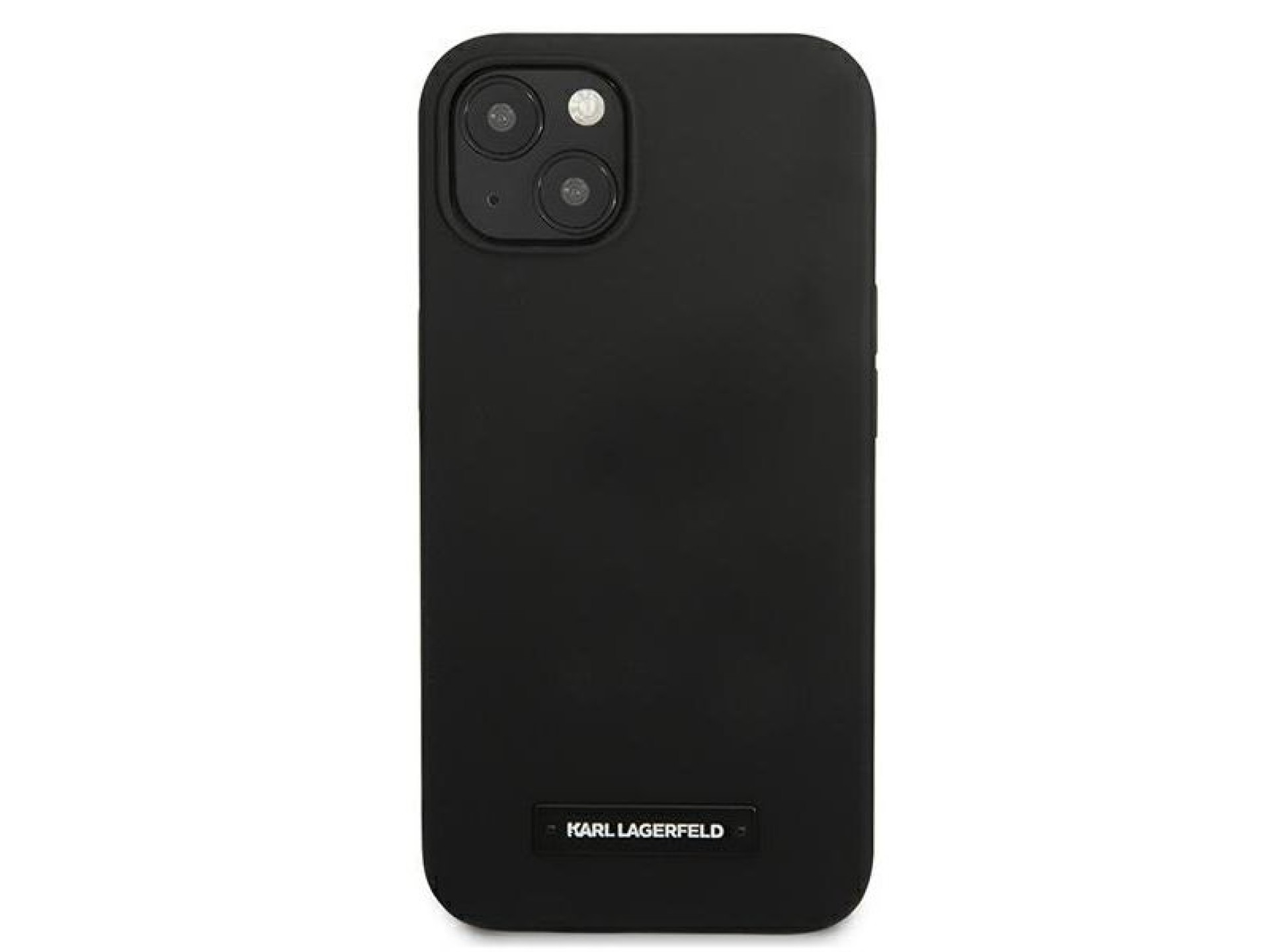 Karl Lagerfeld Silicone Plaque Case for iPhone 13 mini - Black