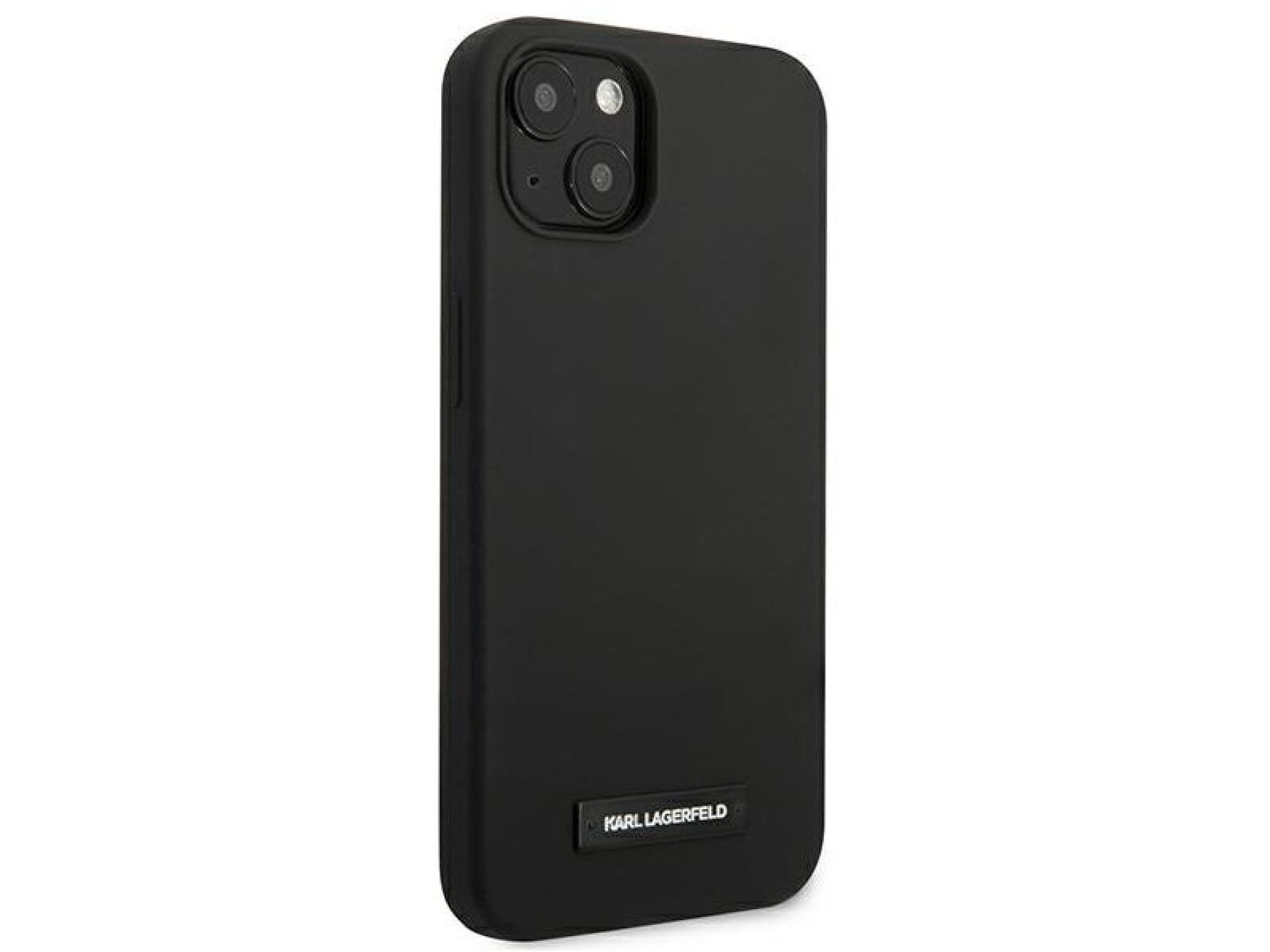 Karl Lagerfeld Silicone Plaque Case for iPhone 13 mini - Black