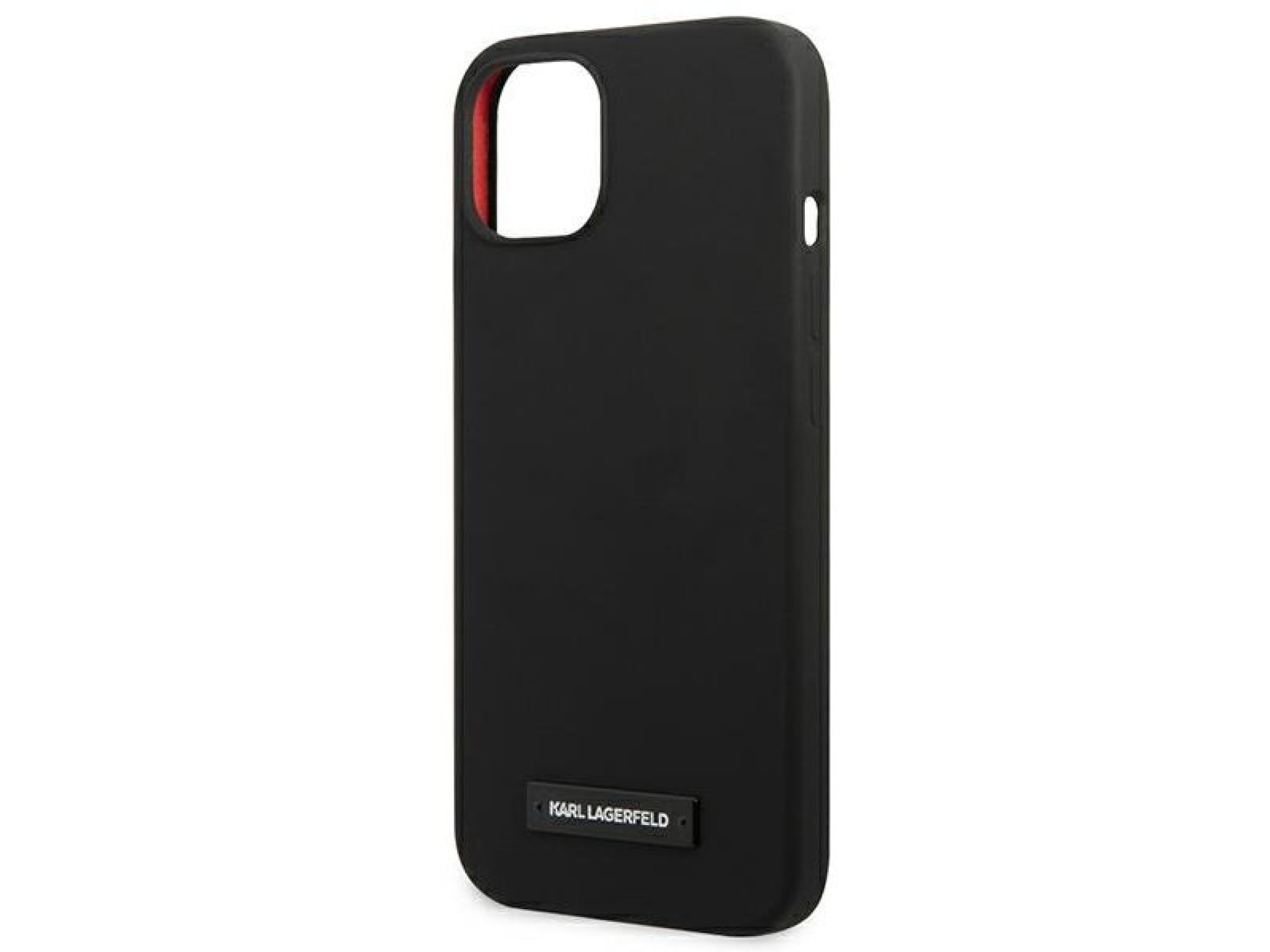 Karl Lagerfeld Silicone Plaque Case for iPhone 13 mini - Black