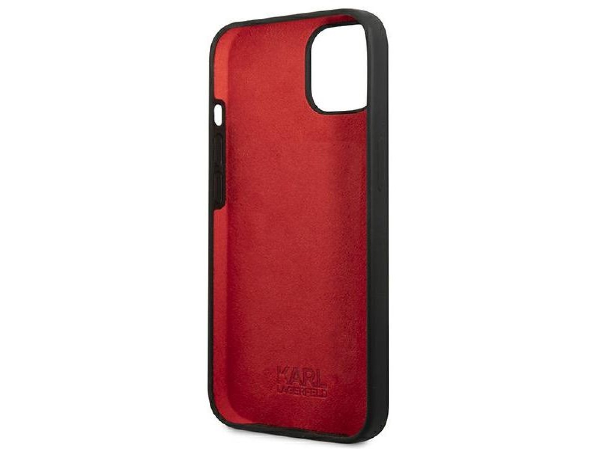 Karl Lagerfeld Silicone Plaque Case for iPhone 13 mini - Black