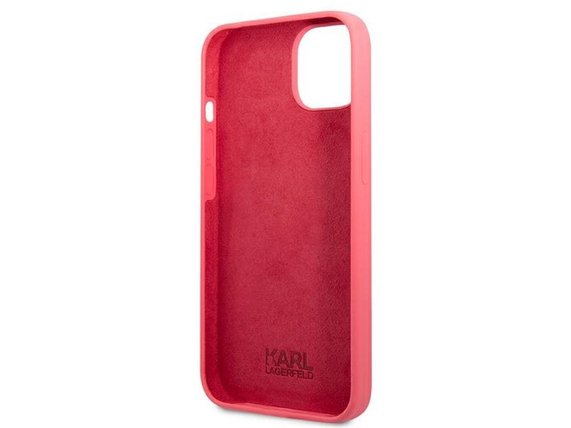 Funda de silicona Karl Lagerfeld para iPhone 13 mini - Fucsia