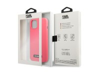 Funda de silicona Karl Lagerfeld para iPhone 13 mini - Fucsia