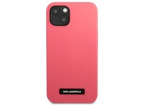 Karl Lagerfeld Silicone Plaque iPhone 13 Case - Fuchsia Karl Lagerfeld Silicone Plaque iPhone 13 Case - Fuchsia