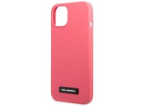 Karl Lagerfeld Silicone Plaque iPhone 13 Case - Fuchsia Karl Lagerfeld Silicone Plaque iPhone 13 Case - Fuchsia