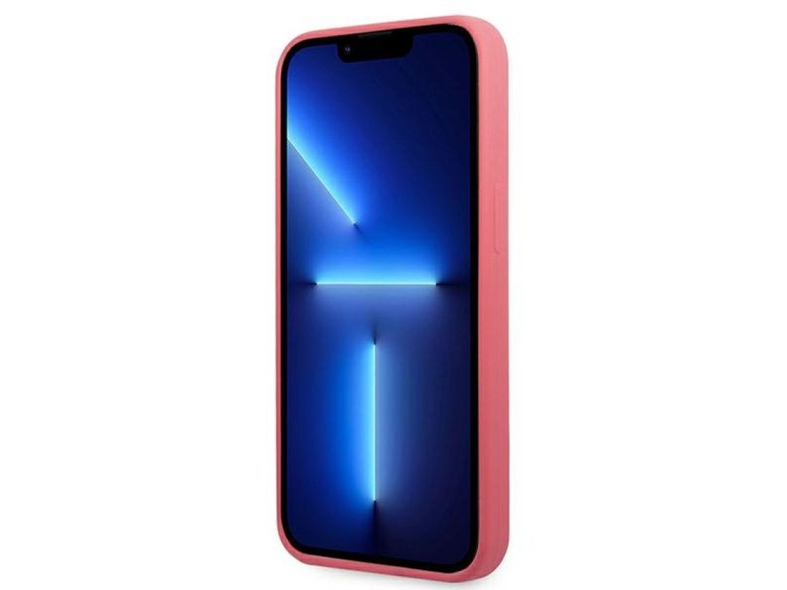 Capa de silicone Karl Lagerfeld para iPhone 13 Pro Max - Fúcsia