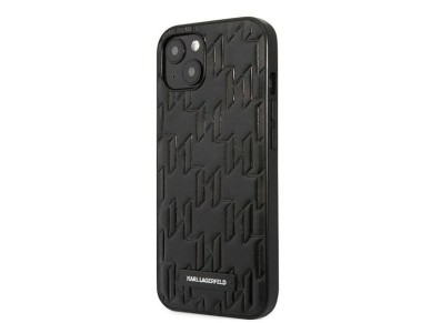 Karl Lagerfeld KLHCP13SMNMP1K iPhone 13 mini 5,4" carcasa r�gida negra / placa Monogram negra