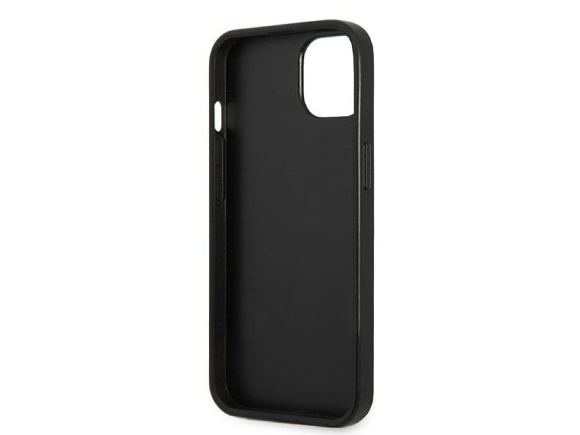 Karl Lagerfeld KLHCP13SMNMP1K iPhone 13 mini 5,4" carcasa r�gida negra / placa Monogram negra