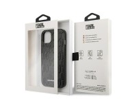 Karl Lagerfeld KLHCP13SMNMP1K iPhone 13 mini 5,4" carcasa r�gida negra / placa Monogram negra