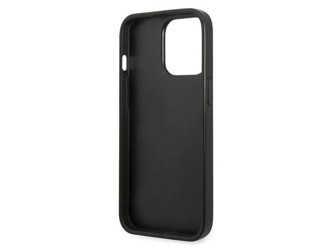 Karl Lagerfeld KLHCP13LMNMP1K iPhone 13 Pro / 13 6.1" carcasa rígida negra / placa Monogram negra