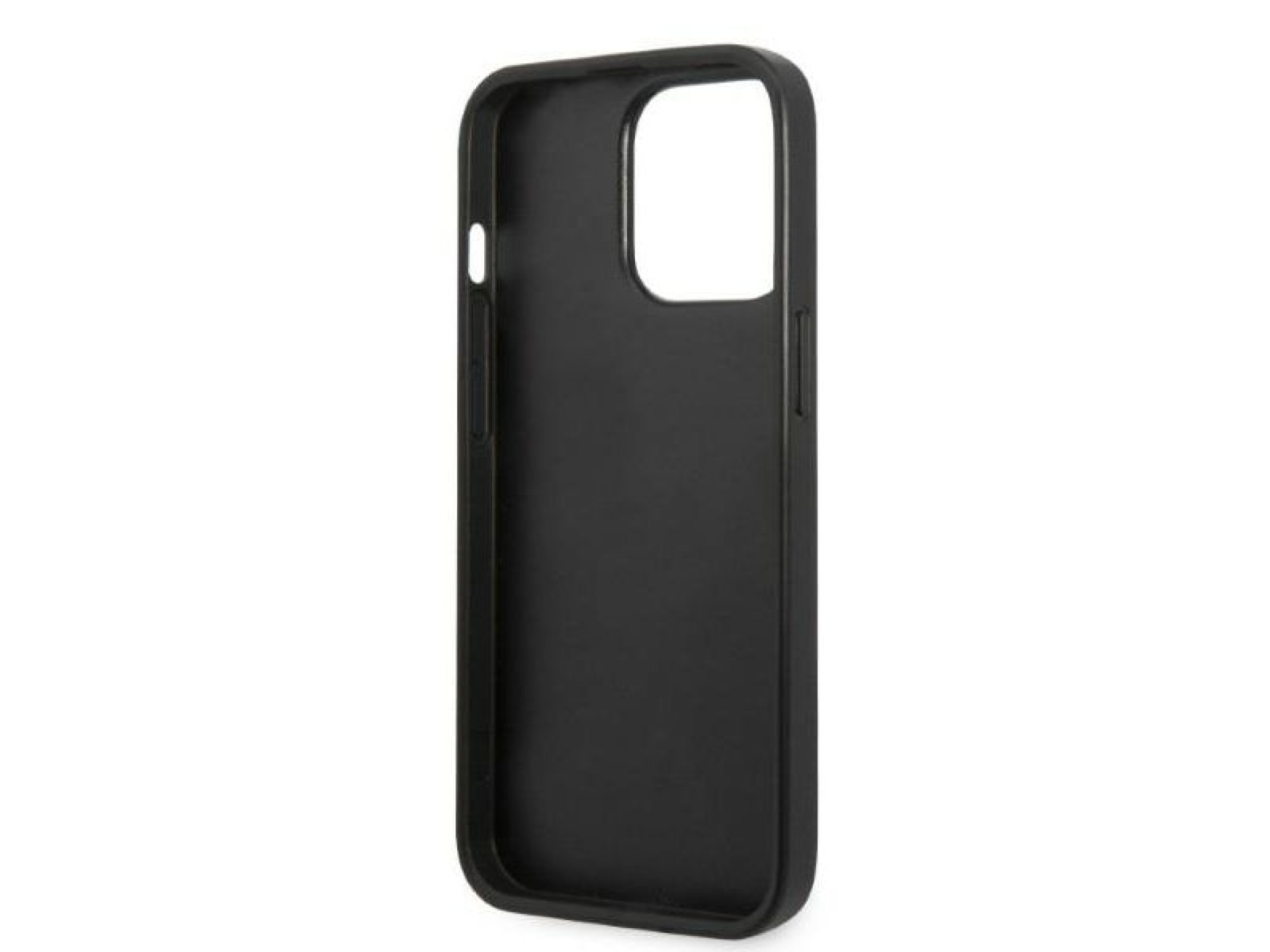 Funda con placa de monograma de Karl Lagerfeld para iPhone 13 Pro Max - Negra