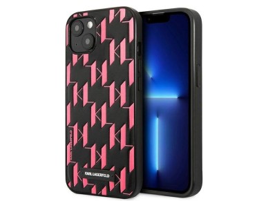 Karl Lagerfeld KLHCP13SMNMP1P iPhone 13 mini 5,4" carcasa rígida rosa / placa Monogram rosa Karl Lagerfeld KLHCP13SMNMP1P iPhone 13 mini 5,4" carcasa rígida rosa / placa Monogram rosa