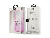 Capa Karl Lagerfeld Gradient Ikonik Karl&Choupette para iPhone 13 mini - Rosa Capa Karl Lagerfeld Gradient Ikonik Karl&Choupette para iPhone 13 mini - Rosa