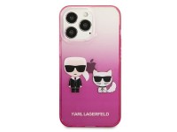 Funda Karl Lagerfeld Gradient Ikonik Karl&Choupette para iPhone 13 Pro / iPhone 13 - Rosa Funda Karl Lagerfeld Gradient Ikonik Karl&Choupette para iPhone 13 Pro / iPhone 13 - Rosa