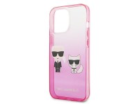 Funda Karl Lagerfeld Gradient Ikonik Karl&Choupette para iPhone 13 Pro / iPhone 13 - Rosa Funda Karl Lagerfeld Gradient Ikonik Karl&Choupette para iPhone 13 Pro / iPhone 13 - Rosa