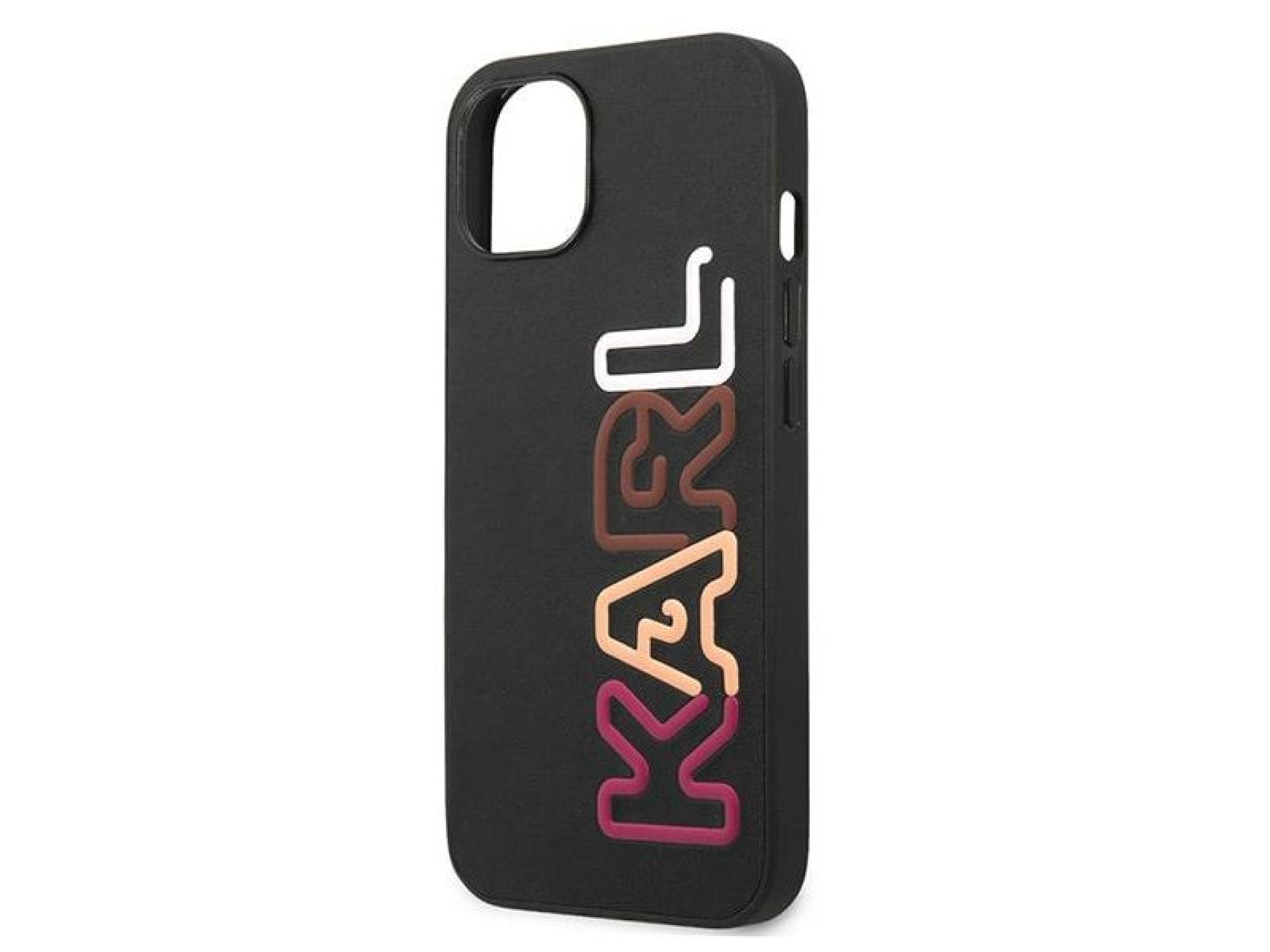 Funda para iPhone 13 de la marca Karl Lagerfeld Multipink - Negra