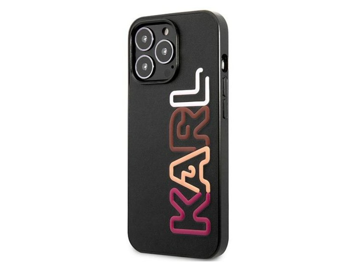 Karl Lagerfeld Multipink Brand Case for iPhone 13 Pro / iPhone 13 - Black