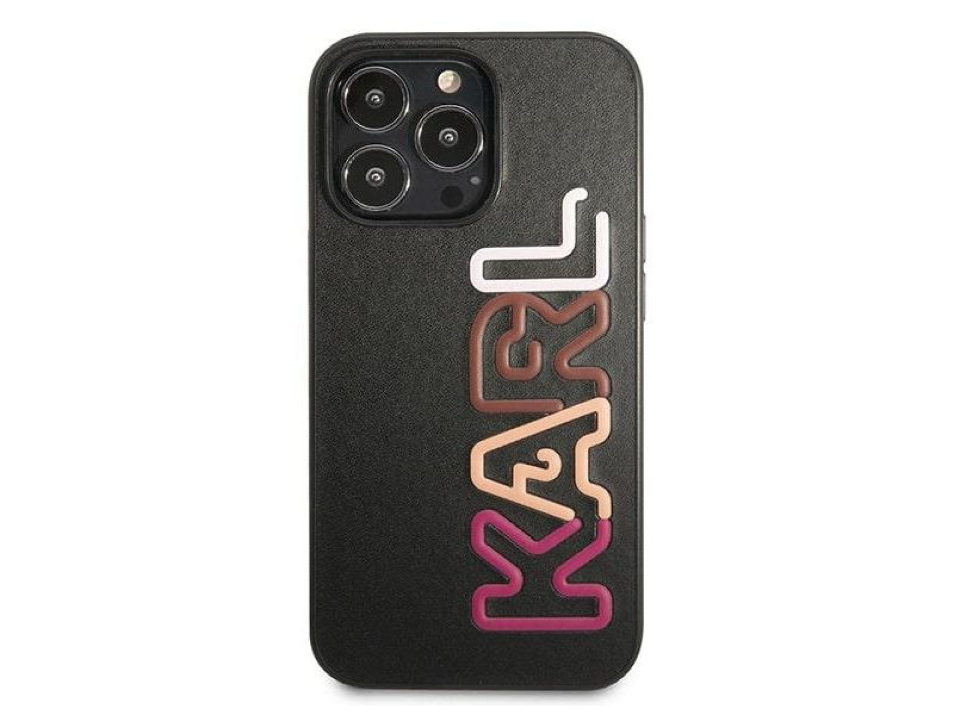 Karl Lagerfeld Multipink Brand Case for iPhone 13 Pro / iPhone 13 - Black