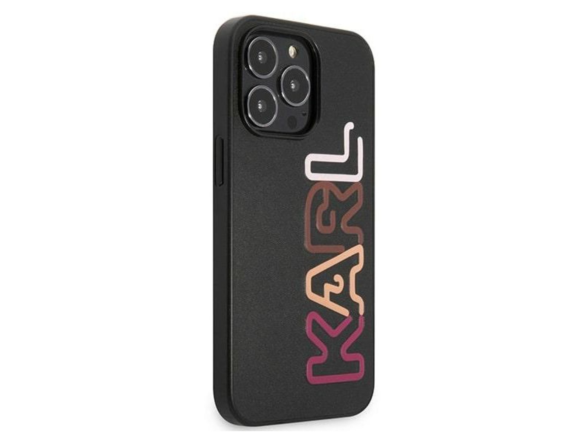 Karl Lagerfeld Multipink Brand Case for iPhone 13 Pro / iPhone 13 - Black