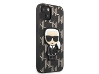 Karl Lagerfeld KLHCP13SPMNIKBK iPhone 13 mini 5.4" capa rígida preta/preta com patch Monogram Ikonik Karl Lagerfeld KLHCP13SPMNIKBK iPhone 13 mini 5.4" capa rígida preta/preta com patch Monogram Ikonik