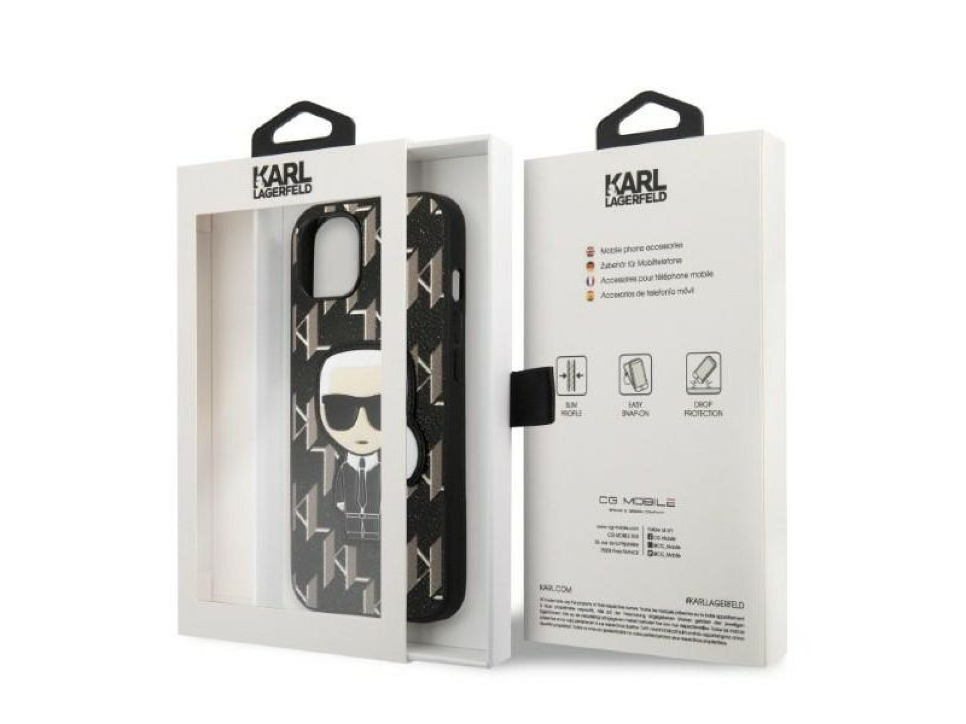 Karl Lagerfeld KLHCP13SPMNIKBK iPhone 13 mini 5.4