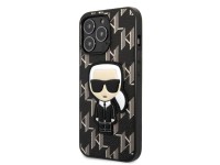 Karl Lagerfeld KLHCP13LPMNIKBK iPhone 13 Pro / 13 6.1" hardcase black/black Monogram Ikonik Patch Karl Lagerfeld KLHCP13LPMNIKBK iPhone 13 Pro / 13 6.1" hardcase black/black Monogram Ikonik Patch