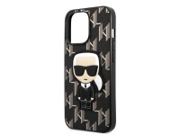 Karl Lagerfeld KLHCP13LPMNIKBK iPhone 13 Pro / 13 6.1" hardcase black/black Monogram Ikonik Patch Karl Lagerfeld KLHCP13LPMNIKBK iPhone 13 Pro / 13 6.1" hardcase black/black Monogram Ikonik Patch