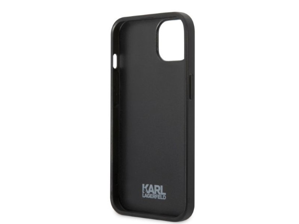 Karl Lagerfeld KLHCP13LPMNIKBK iPhone 13 Pro / 13 6.1" hardcase black/black Monogram Ikonik Patch