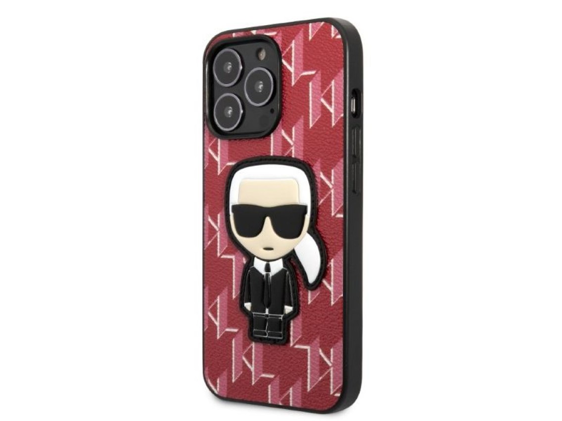 Karl Lagerfeld KLHCP13LPMNIKPI iPhone 13 Pro / 13 6.1" hardcase red/red Monogram Ikonik Patch