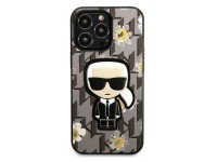 Karl Lagerfeld Flower Ikonik Karl case for iPhone 13 Pro / iPhone 13 - gray Karl Lagerfeld Flower Ikonik Karl case for iPhone 13 Pro / iPhone 13 - gray