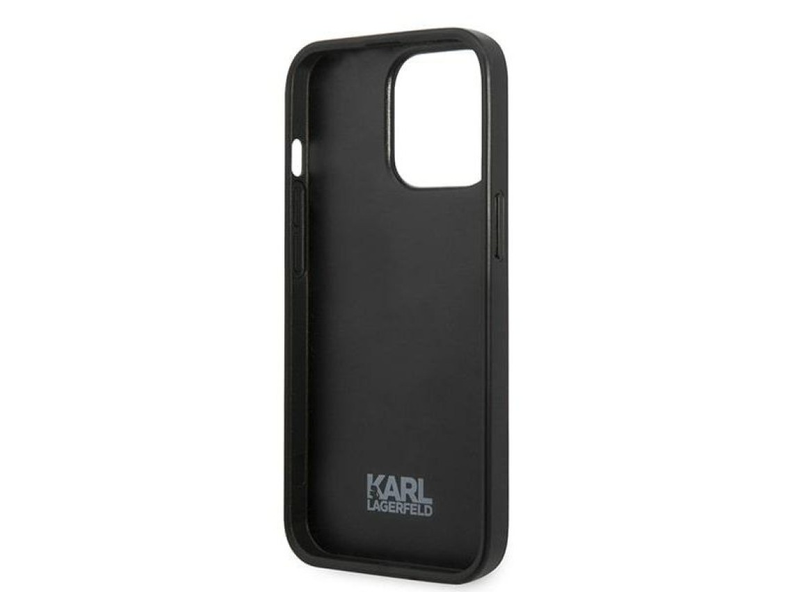 Karl Lagerfeld Flower Ikonik Karl case for iPhone 13 Pro / iPhone 13 - gray