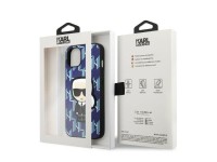 Karl Lagerfeld KLHCP13MPMNIKBL iPhone 13 6.1" hardcase blue/blue Monogram Ikonik Patch Karl Lagerfeld KLHCP13MPMNIKBL iPhone 13 6.1" hardcase blue/blue Monogram Ikonik Patch