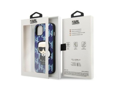 Karl Lagerfeld KLHCP13MPMNIKBL iPhone 13 6.1" hardcase blue/blue Monogram Ikonik Patch Karl Lagerfeld KLHCP13MPMNIKBL iPhone 13 6.1" hardcase blue/blue Monogram Ikonik Patch