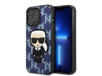 Capa r�gida Karl Lagerfeld KLHCP13LPMNIKBL para iPhone 13 Pro / 13 de 6,1" azul/azul com patch Monog