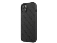 Capa r�gida Karl Lagerfeld KLHCP13SPTLK para iPhone 13 mini 5,4" preta com perfura��es em toda a sup