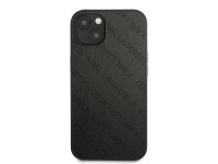 Capa r�gida Karl Lagerfeld KLHCP13SPTLK para iPhone 13 mini 5,4" preta com perfura��es em toda a sup