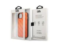 Karl Lagerfeld KLHCP13SPTLO iPhone 13 mini 5,4 "hardcase orange / orange Perforated Allover Karl Lagerfeld KLHCP13SPTLO iPhone 13 mini 5,4 "hardcase orange / orange Perforated Allover