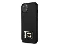 Karl Lagerfeld KLHCP13S3DKPK iPhone 13 mini 5,4" negro / funda rígida negra Ikonik Patch Karl Lagerfeld KLHCP13S3DKPK iPhone 13 mini 5,4" negro / funda rígida negra Ikonik Patch
