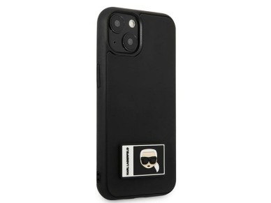Karl Lagerfeld KLHCP13S3DKPK iPhone 13 mini 5,4 "black / black hardcase Ikonik Patch Karl Lagerfeld KLHCP13S3DKPK iPhone 13 mini 5,4 "black / black hardcase Ikonik Patch