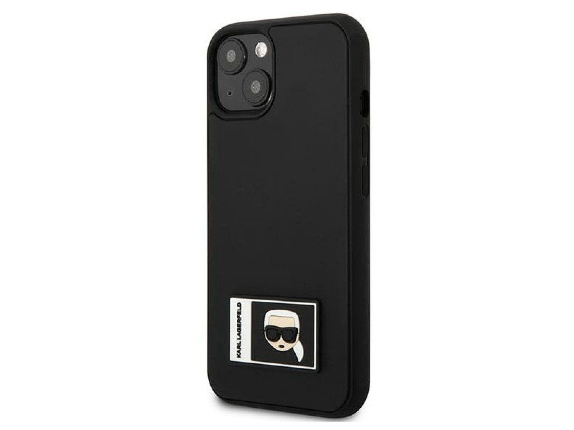 Capa Karl Lagerfeld Ikonik Patch para iPhone 13 - Preta