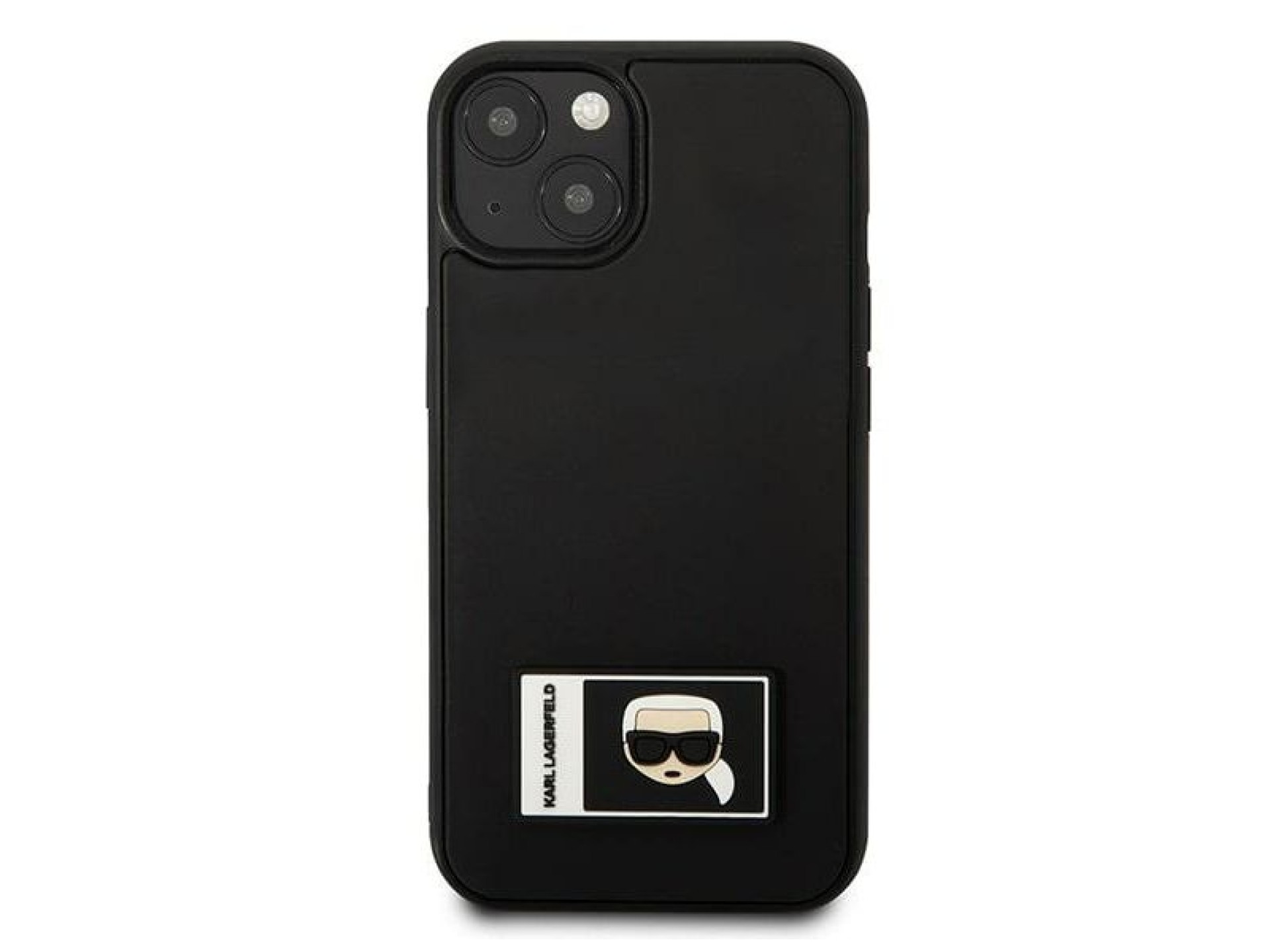 Capa Karl Lagerfeld Ikonik Patch para iPhone 13 - Preta