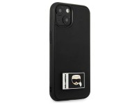 Capa Karl Lagerfeld Ikonik Patch para iPhone 13 - Preta Capa Karl Lagerfeld Ikonik Patch para iPhone 13 - Preta