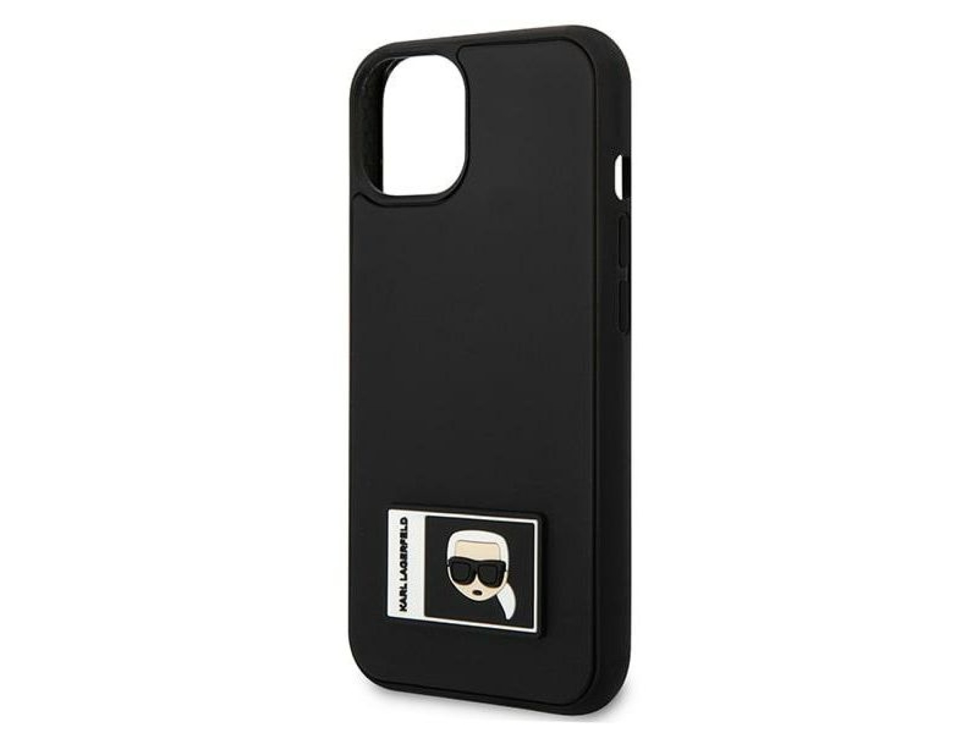 Capa Karl Lagerfeld Ikonik Patch para iPhone 13 - Preta