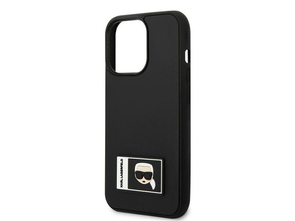 Funda Karl Lagerfeld Ikonik Patch para iPhone 13 Pro / iPhone 13 - Negra