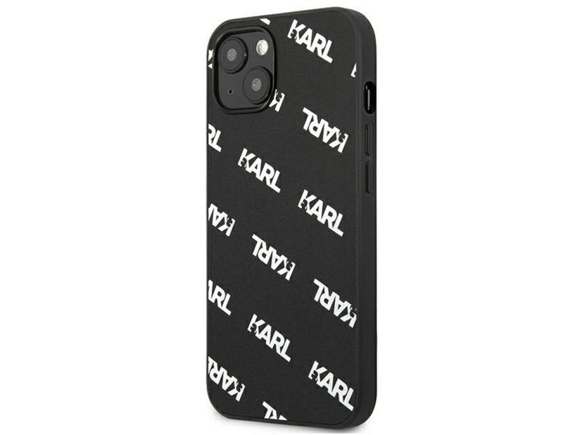 Karl Lagerfeld Allover Case for iPhone 13 mini - Black