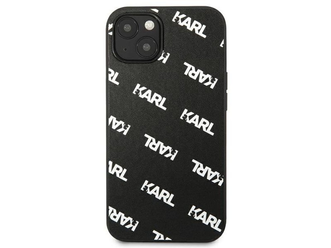 Karl Lagerfeld Allover Case for iPhone 13 mini - Black